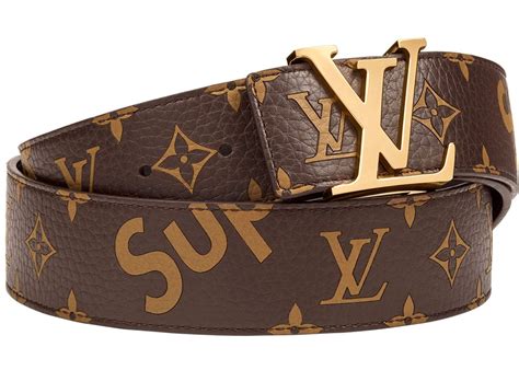 brown supreme louis vuitton belt|louis vuitton x supreme outlet.